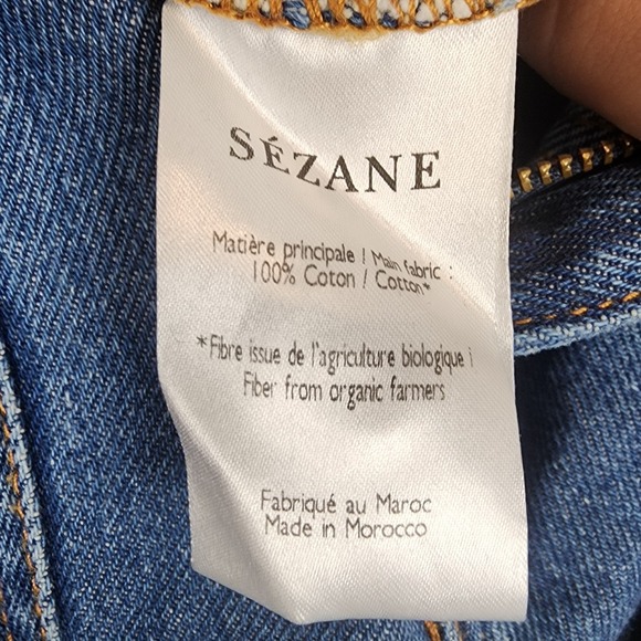 Sezane Blue Flare Jeans - Picture 8 of 8